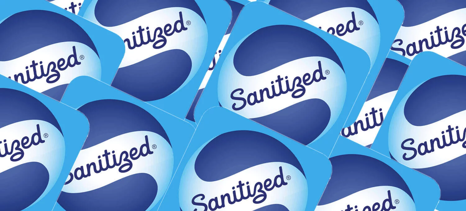 一堆瑞士sanitized標籤