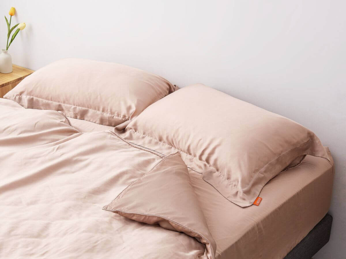 橘家60支天絲床包商品圖片-6014咖