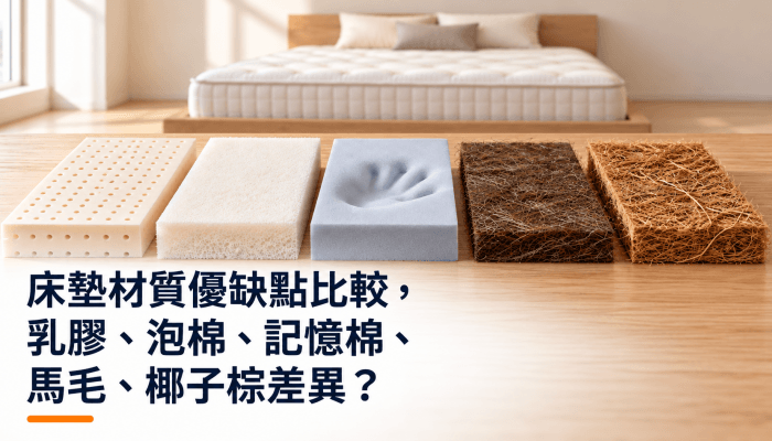 床墊材質優缺點比較，乳膠、泡棉、記憶棉、馬毛、椰子棕差異？精選圖片