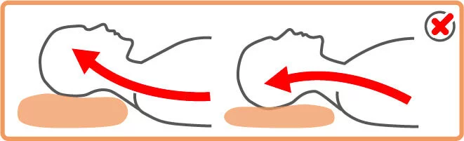 枕頭太高或太低