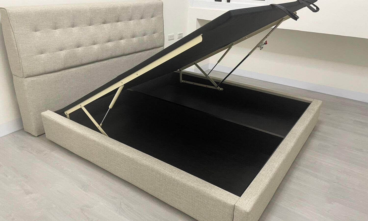 橘家貓抓皮收納掀床-魔術收納大空間