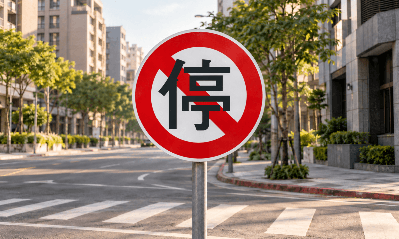 禁止停車告示牌圖